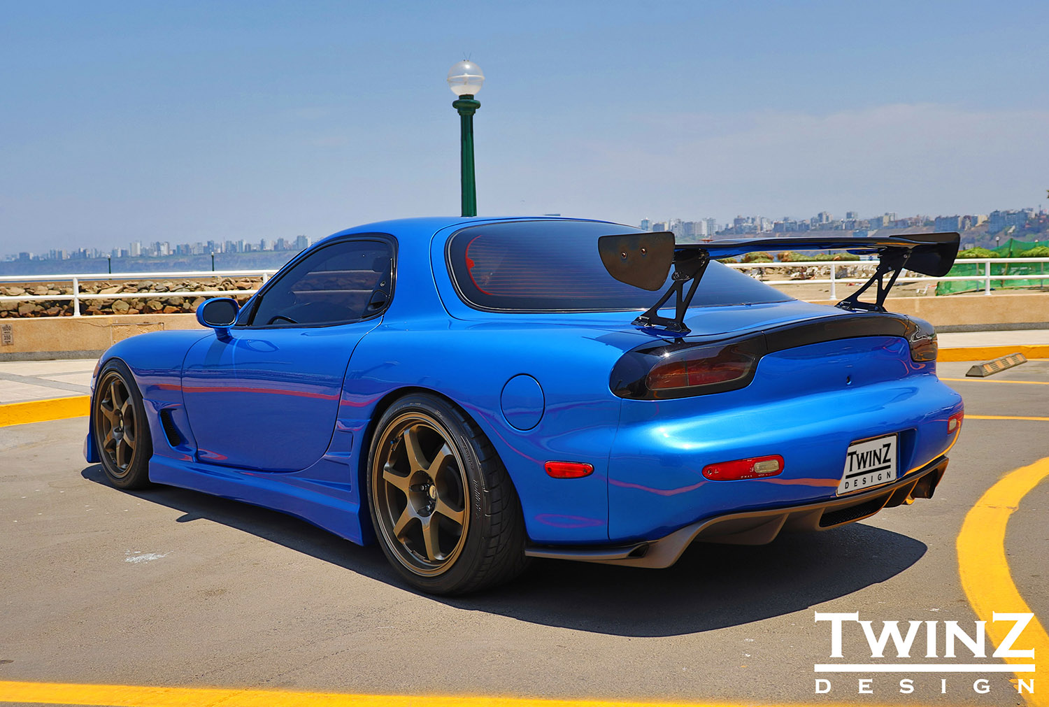 RX7 Rear Side Lips Type 1 (for Type 1 and 2 Diffusers) Twinz Design